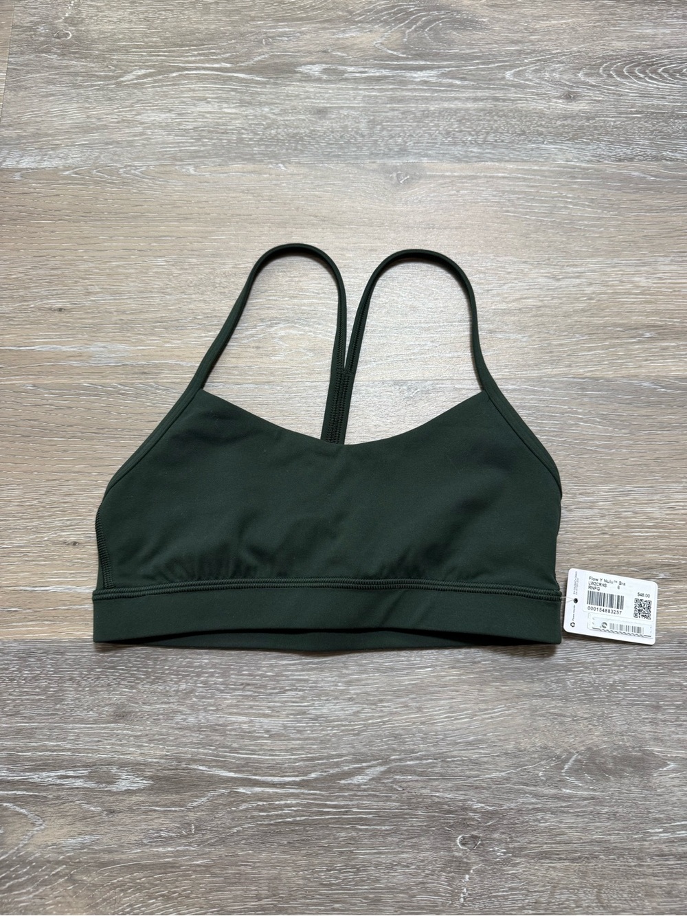 Lululemon Flow Y Bra - Rainforest Green